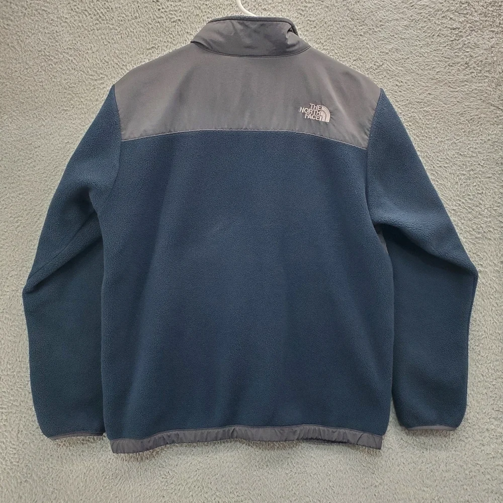 Columbia Fleece Jacket Boys Size XL Zip Up Blue Gray Polartec